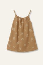 Brown Flower Dress