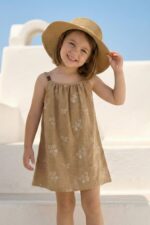 Brown Flower Dress - Image 2