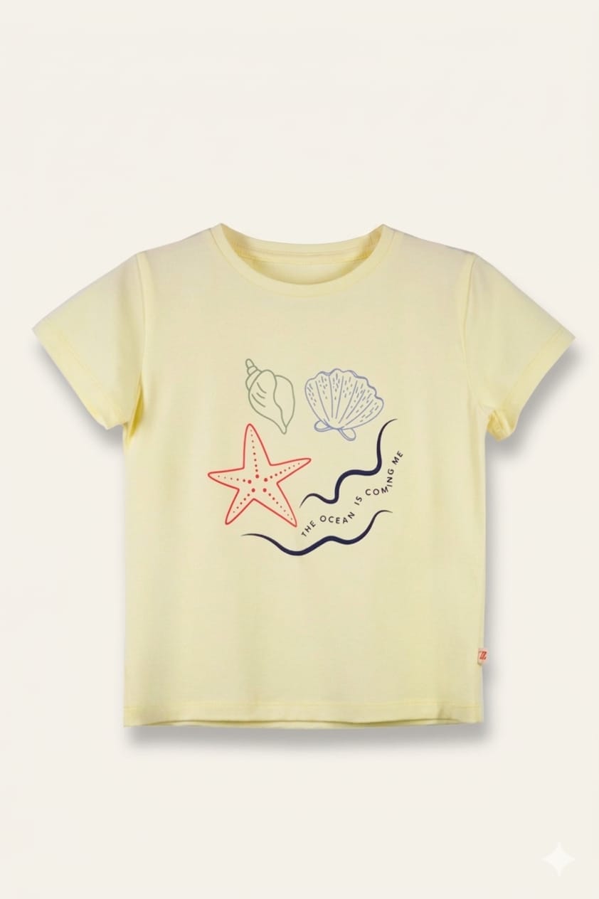 WhatsApp Image 2026-06-12 at 7.19.07 AM Yellow Starfish T-shirt - Image 1