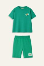 green orange tshirt+short - Image 3