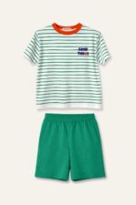 Good Things Green T-shirt and Short set - Image 2