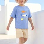 Blue Waves T-shirt and Short Set