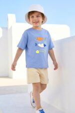 Blue Waves T-shirt and Short Set